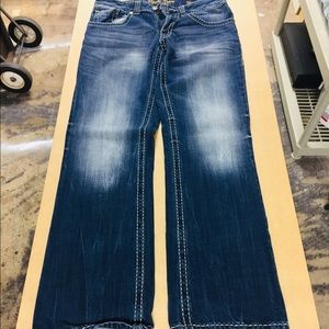 Men’s Relaxed Boot Fit Jeans by Rock 47 33 x 34